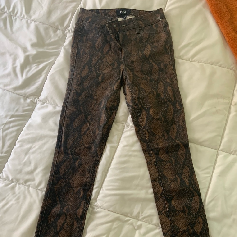 paige snakeskin skinny jeans